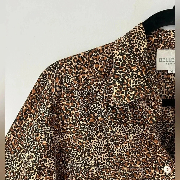 Vintage animal print  100% silk blouse - Picture 2 of 12